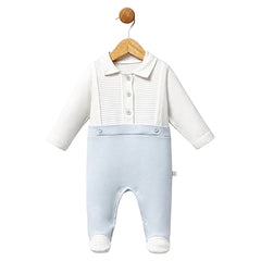 Grenouillère unie 3 boutons 1 pcs coton