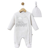 Grenouillère love my Daddy 1 bonnet coton