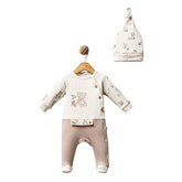 Grenouillère You and Me unisexe 1 bonnet coton bio