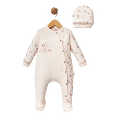 Grenouillère my beautiful room 1 bonnet coton bio