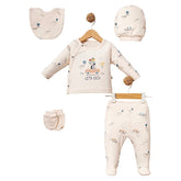 Pack naissance Let's GO on vacation 5 pcs coton bio