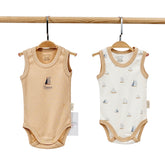 Pack de 2 bodies sans manches oceans world coton