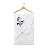 Coffret Cape de bain Dino where are you 1 gant 80x90 cm