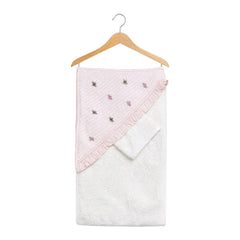 Cape de bain flowers flowers sur cape 1 gant 80x90 cm