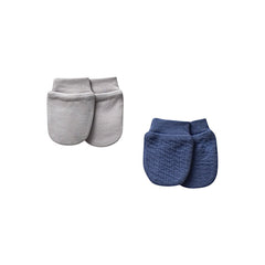 Pack de 2 moufles Navy blue 0m+
