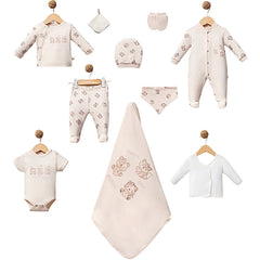 Coffret naissance Happy best Friends 10 pcs coton bio