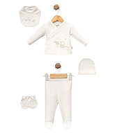 Pack naissance Happy Moon unisexe 5 pcs coton