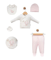 Pack naissance Happy Bear girly 5 pcs coton