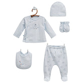 Pack naissance first car 5 pcs coton