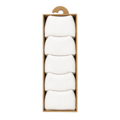 Pack de 5 paires de chaussettes coton couleur unie unisexe