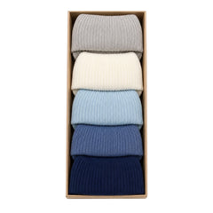 Pack de 5 paires de chaussettes coton couleurs unies boy