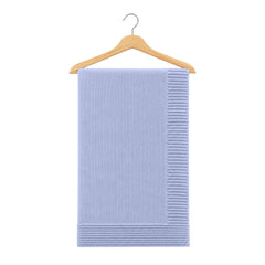 Couverture en tricot 80x90 cm - Bleu