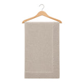 Couverture en tricot 80x90 cm - Beige