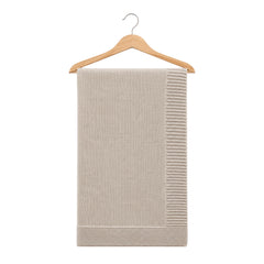 Couverture en tricot 80x90 cm - Beige