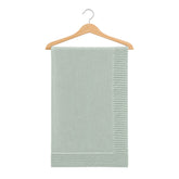 Couverture en tricot 80x90 cm - Vert Iceberg