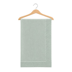 Couverture en tricot 80x90 cm - Vert Iceberg