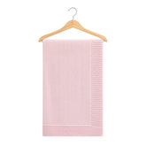 Couverture légère en tricot 80x90 cm - Rose