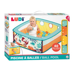Ludi - Piscine a balles Jungle avec 40 balles 6m+