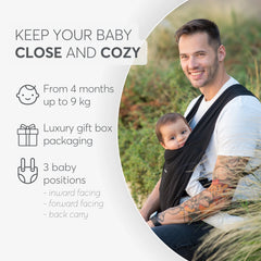 Kikkaboo - Porte bébé Riley 4m+