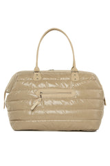 Sac a langer capitonné simple beige - Bagmori