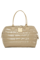 Sac a langer capitonné simple beige - Bagmori