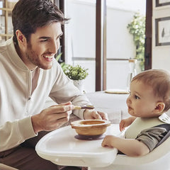 Set Bol en Bois et Cuillère - Oiseau Miniland 6m+