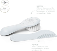 Suavinex, Baby Brush and Comb 0m+ - Gris