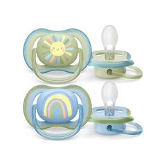 Avent - Pack de 2 sucettes air 0-6 mois Boy