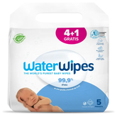 WaterWipes Lingettes Value Pack - 4 paquets + 1 OFFERT
