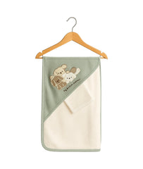 Cape de bain Dog friends 1 gant 80x90 cm 0m+