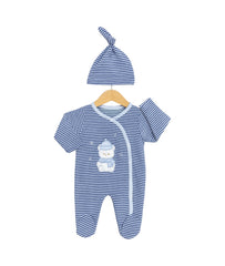 Grenouillère bear winter 1 bonnet velours