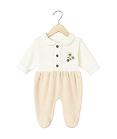 Grenouillère jolies fleurs duo classy girl velours