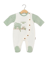 Grenouillère my best friend tortue velours 1 pcs