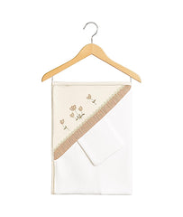 Cape de Bain Trio Fleury 1 gant – Baby Girl 0m+ - 80x90 cm