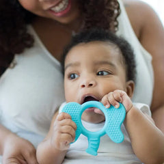 Dr. Brown’s Anneau de dentition Flexees Friends Elephant 3M+ – Blue