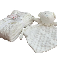 Couverture Bubble Bear avec doudou 80x110 cm