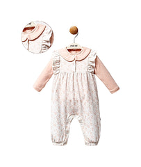 Grenouillère effet salopette fleury froufrou 1 pcs coton