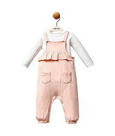 Salopette doubles poches 2 pcs coton