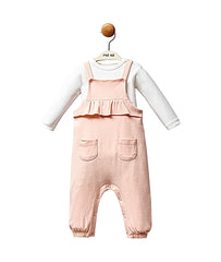 Salopette doubles poches 2 pcs coton