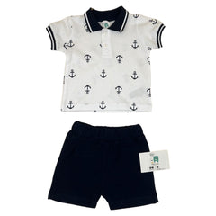 Tenue polo short encre 2 pcs
