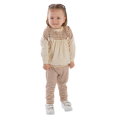 Tenue rayée 2 jolies nœuds casual