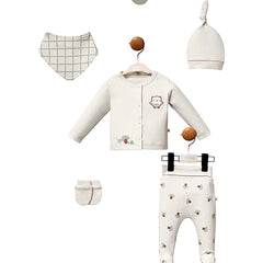 Coffret naissance champignons 5 pcs coton