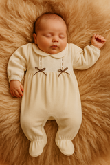 Grenouillère doubles nœud velours