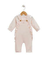 Salopette petit cœur avec pull 2 pcs