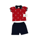 Tenue polo short encre 2 pcs