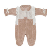 Grenouillère nœuds Trio velours