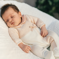 Grenouillère Jolie noeud sur côté velours