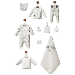 Coffret naissance Champignons 10 pcs coton