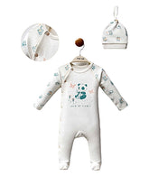 Grenouillère Grow up slowly 1 bonnet girly