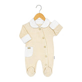 Grenouillère poche côté baby boy winter time velours